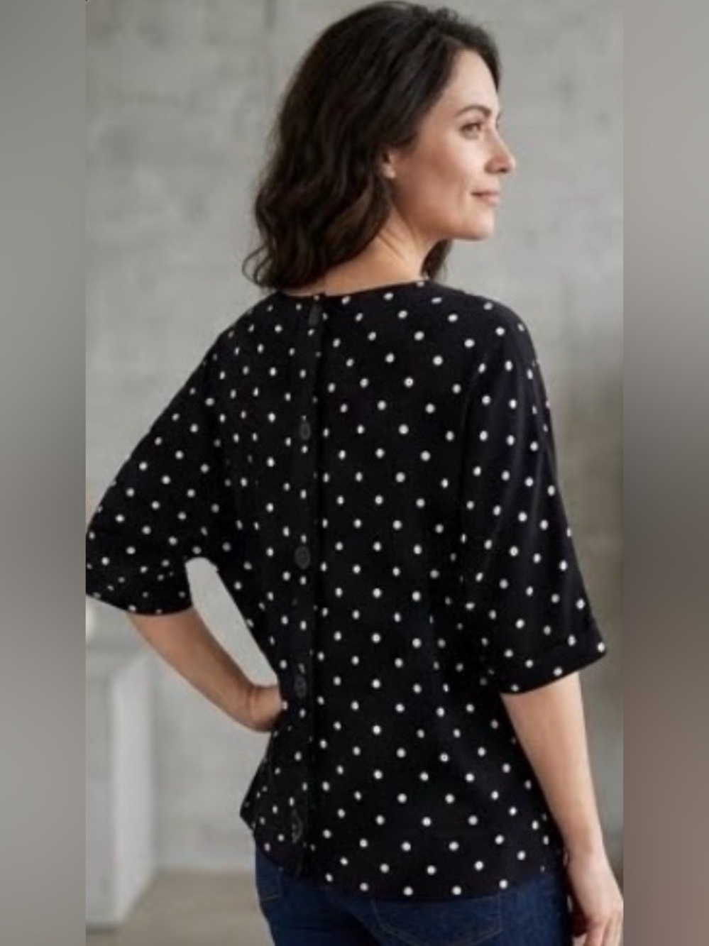 ADRIANNA PAPELL PRINTED CROPPED KNIT DOLMAN